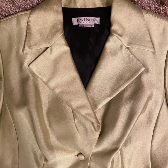 Kay Unger Multi Layer 2 piece Skirt Suit Size 10 - Picture 8 of 10